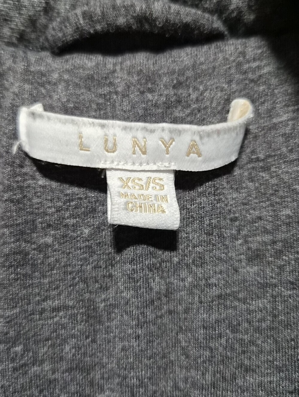 Lunya Restore Double Faced House Coat W/ Belt In Grey Size XS/S - Picture 7 of 11